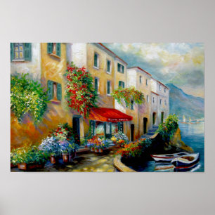 Det italienska hav beklär gatan poster