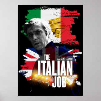 Det italienska jobbomformningsfilmen poster. poster