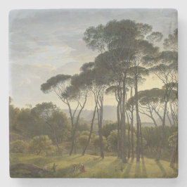 Det italienska landskapet med paraplyet Gräs Träd Stenunderlägg