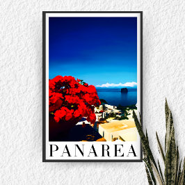 Det italienska ön Panarea - BlåMedelhavet Stil Poster