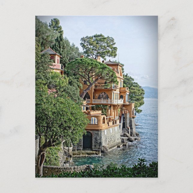 Det italienska vykortet Riviera-Portofino Vykort (Framsida)