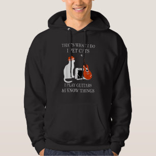Det jag gör är att äta katter jag spelar gitarrer  hoodie