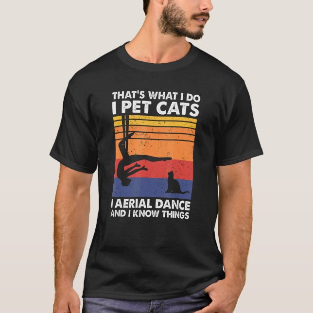 Det jag gör är att äta katter... t shirt (Framsida)