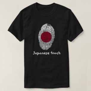 Det japanska handlag identifierar med tee shirt