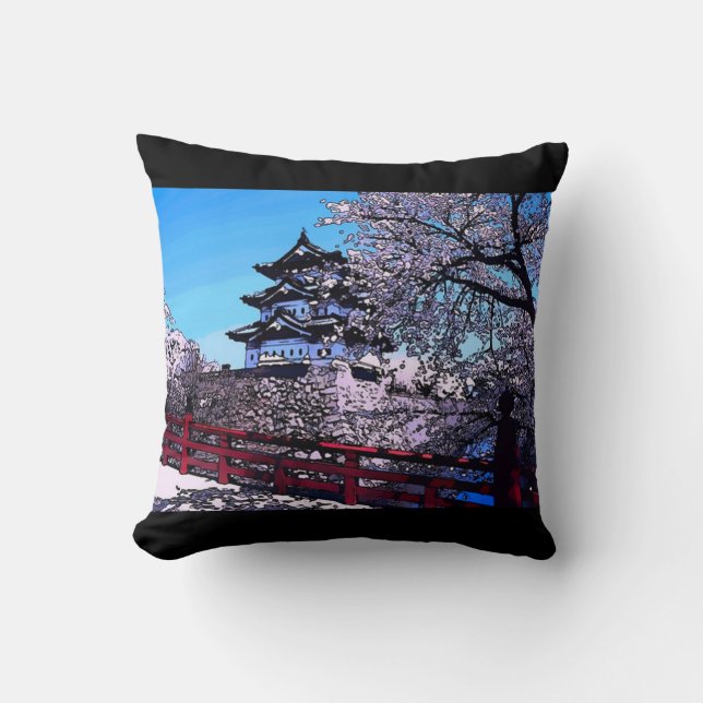 Det japanska körsbäret blomstrar kudde (Framsida)