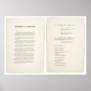 Det japanska överlämningsinstrumentet (1945) poster