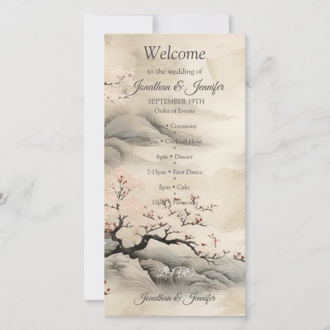 Det japanska temat Serene Tranquilia Ikebana (Framsida)