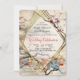 Det japanska temat Serene Tranquilitet Inbjudningar