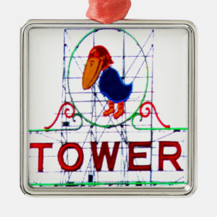 Det Jayhawk torn Julgransprydnad Metall