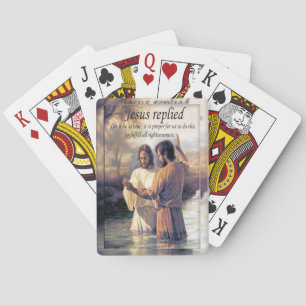 Det Jesus Kristusdop avbildar en Casinokort