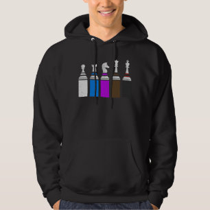 Det Jiu Jitsu BJJ schacket kuter Jiu Jitsu med Hoodie