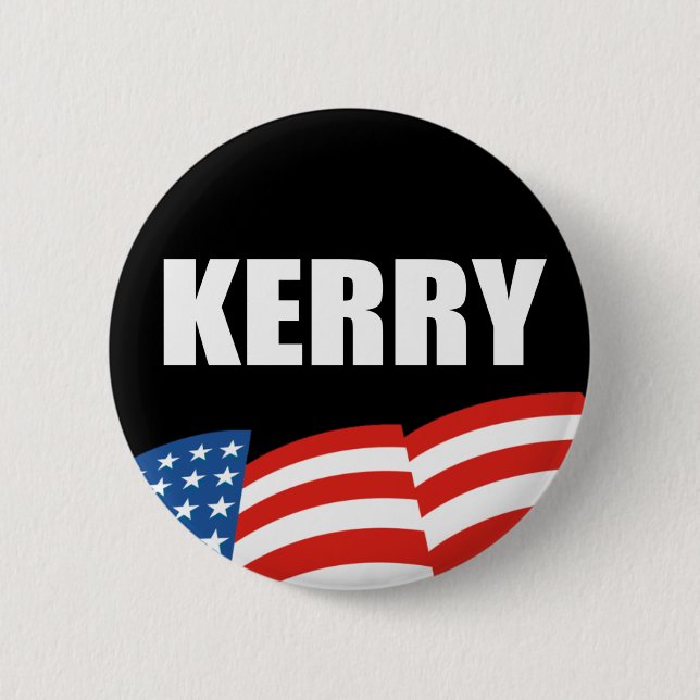 Det JOHN KERRY valet utrustar Knapp (Framsida)