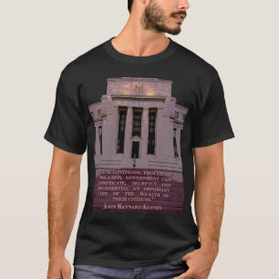 Det John Maynard Keynes citationstecknet på det Tee Shirt