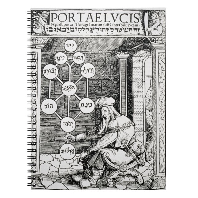 Det judiska cabbalistinnehav en sephiroth, anteckningsbok (Framsidan)