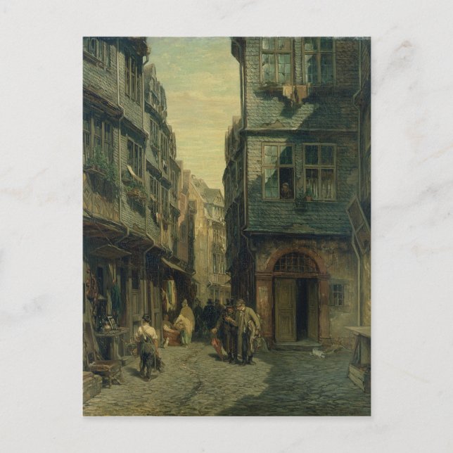 Det judiska kvarteret i Frankfurt, 1883 Vykort (Framsida)