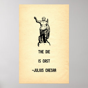 Det Julius Caesar citationstecknet matrisen casts Poster