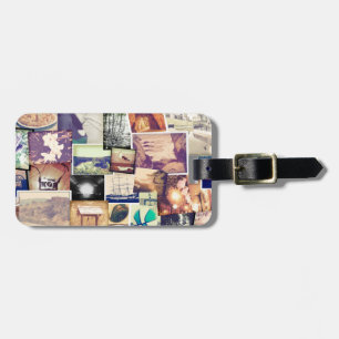 Det kalla fotoet filtrerar HipsterCollage Bagagebricka