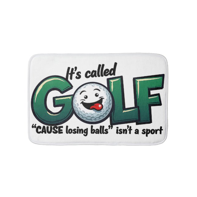 Det kallas Golf Funny Bathroom Decor Badrumsmatta (Framsidan)
