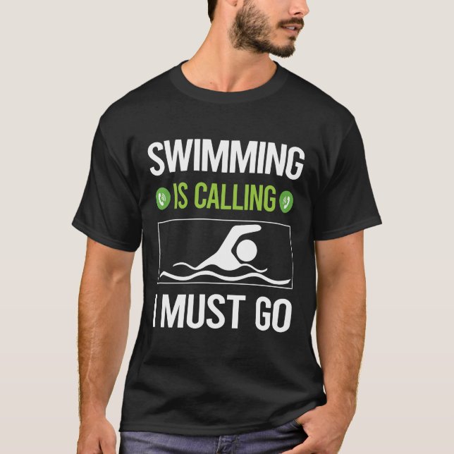 Det kallas Swimming Simma Swimmer T Shirt (Framsida)
