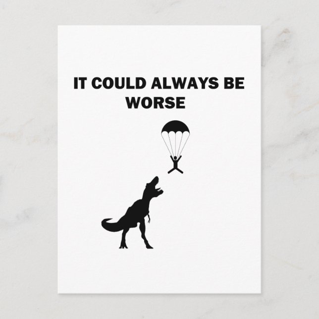 Det kan alltid vara värre vykort (Framsida)