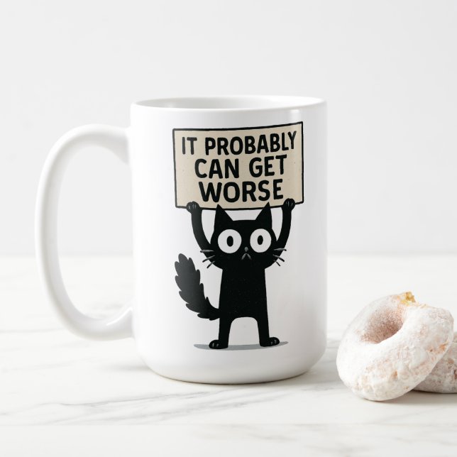 Det Kan Förmodligen Bli Värre Kaffemugg (Med munk)