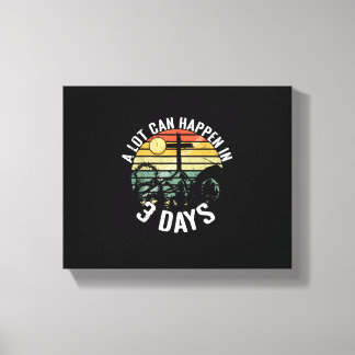 Det kan hända mycket om tre dagar Jesus Kristus Ly Canvastryck