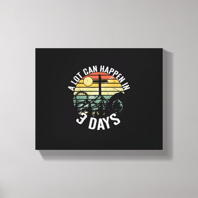 Det kan hända mycket om tre dagar Jesus Kristus Ly Canvastryck (Framsida)