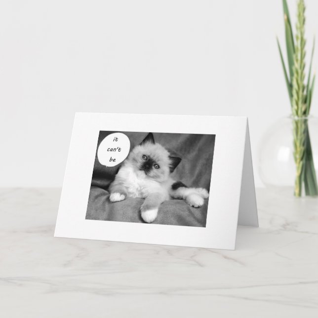 DET KAN INTE VARA DIN BIRTHDAY TWIN KORT (Framsida)