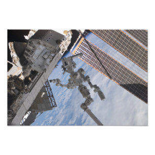 Det kanadensiska, byggt Dextre-robotsystemet Fototryck