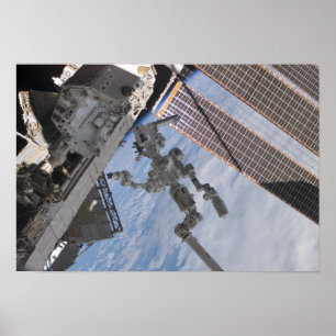 Det kanadensiska, byggt Dextre-robotsystemet Poster