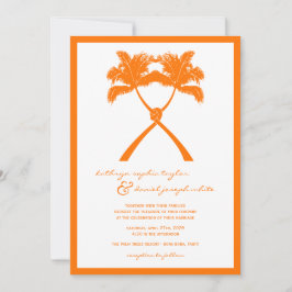 Det kända Handflatan Träd Tropical Destination Wed Inbjudningar