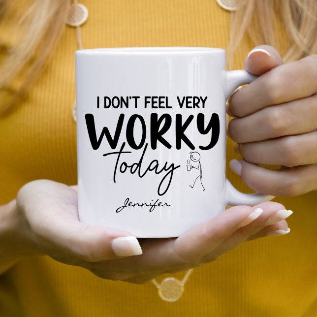 Det känns inte mycket arbetsam Office-Personlig Kaffemugg (Skapare uppladdad)