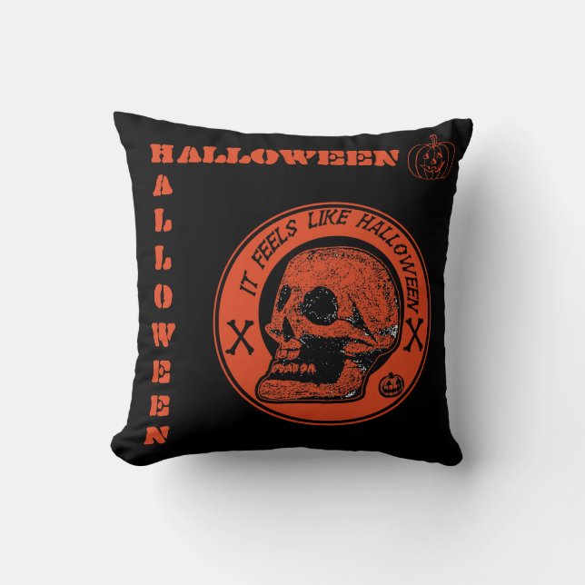 Det känns som Halloween Kudde (Framsida)