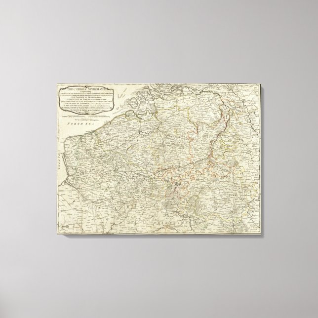 Det katolska Nederländerna Canvastryck (Framsida)