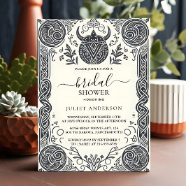 Det keltiska nordiska roliga medeltida bröllopsdus inbjudningar