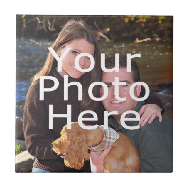 Det keramiska fotoet belägger med tegel den kakelplatta (Framsidan)