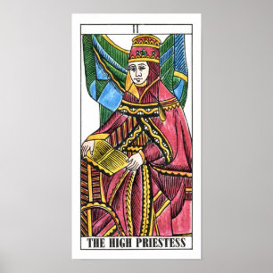 Det kickPriestessTarot kortet Poster