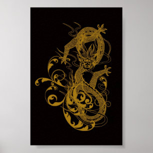 Det kinesiska drakonåret 2012 poster