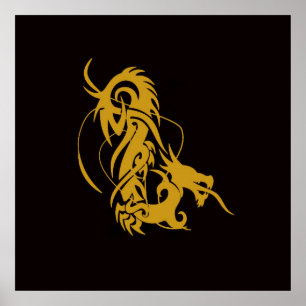 Det kinesiska drakonåret 2012 poster