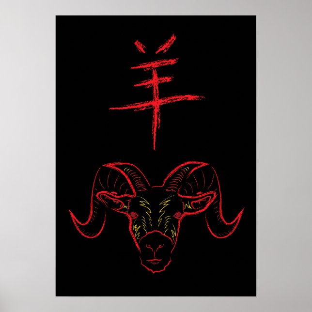 Det kinesiska nya ramåret poster (Framsidan)
