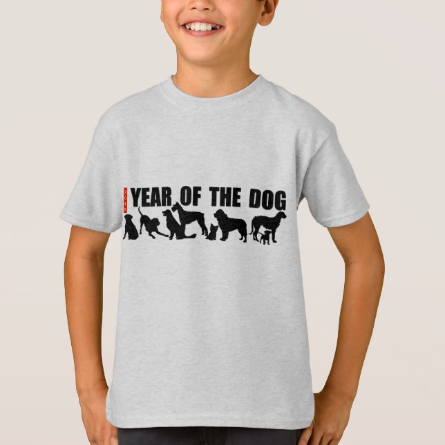Det kinesiska nyåret för Hund KT T-shirt (Framsida)