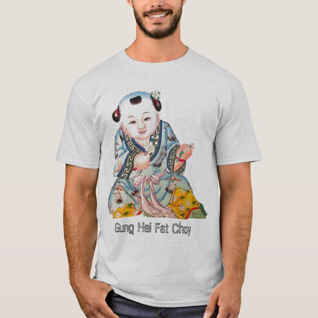 Det kinesiska nyåret för Lycka till-buddha Tröja (Framsida)