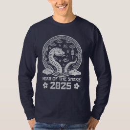 Det kinesiska nyåret för orm 2025 t shirt