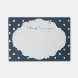 Det klibbiga tack noterar post-it block