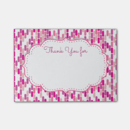 Det klibbiga tack noterar post-it block