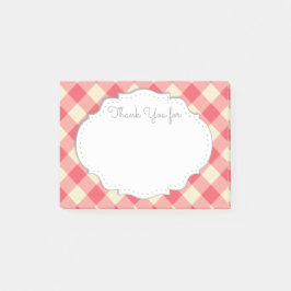 Det klibbiga tack noterar post-it block