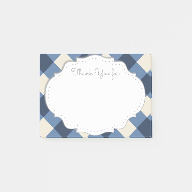 Det klibbiga tack noterar post-it block (Framsida)