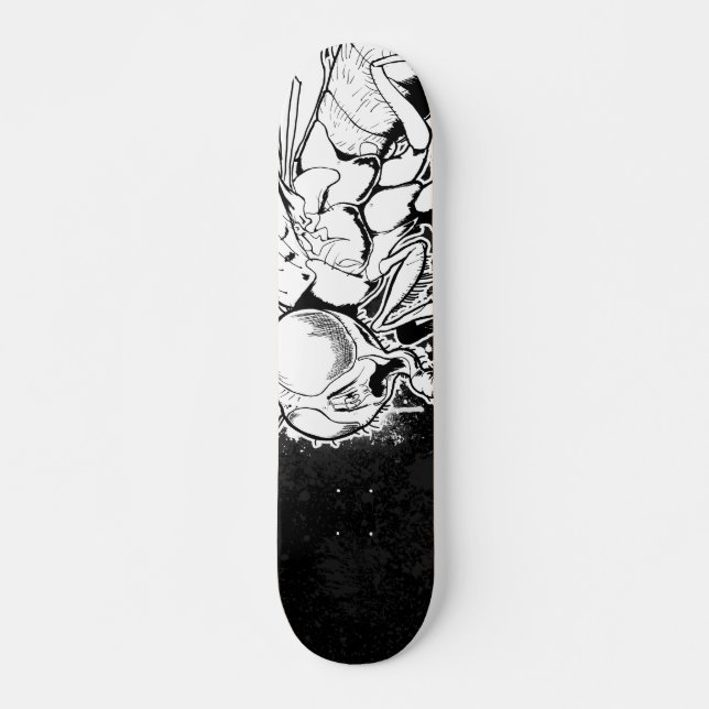 Det klipskt (självporträtt) skateboard bräda 21,5 cm (Framsida)