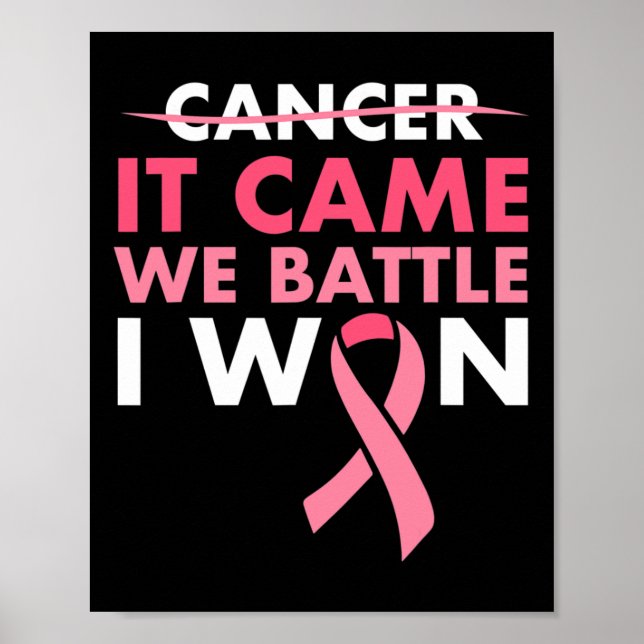 Det kom att jag Won Cancer Survivor Poster (Framsidan)