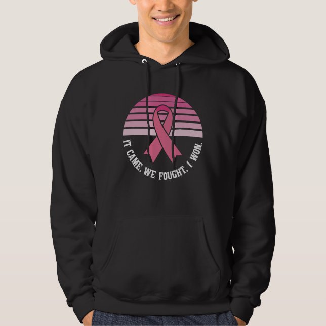 Det kom att vi stötte på att jag Won Bröstcancer ö Hoodie (Framsida)
